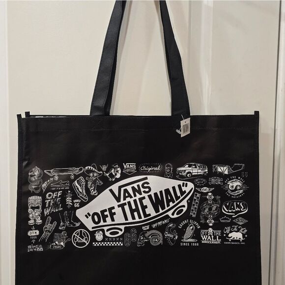 Vans Off The Wall Graphic Shopper Tote Bag - Picture 4 of 6